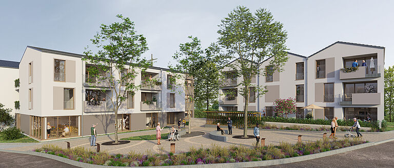 3D-Visualisierung Seniorenwohnheim am Chanderli