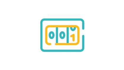 Ein rechteckiges Icon mit einem deutlich sichtbaren Zähler. Der Zähler zeigt eine Zahl an, die den aktuellen Stand oder Wert repräsentiert. Das Icon vermittelt die Information, dass es sich um eine Zählfunktion handelt, die auf aktuelle Daten hinweist oder eine Mengenangabe darstellt.