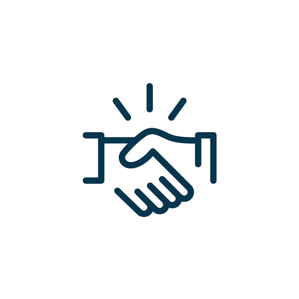 Handschlag als Symbol für Beratung und Zusammenarbeit