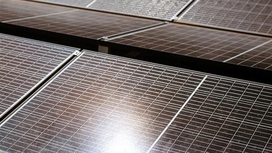 Das Bild zeigt Photovoltaikmodule.