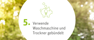 Verwende Waschmaschine und Trockner gebündelt