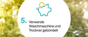 Verwende Waschmaschine und Trockner gebündelt