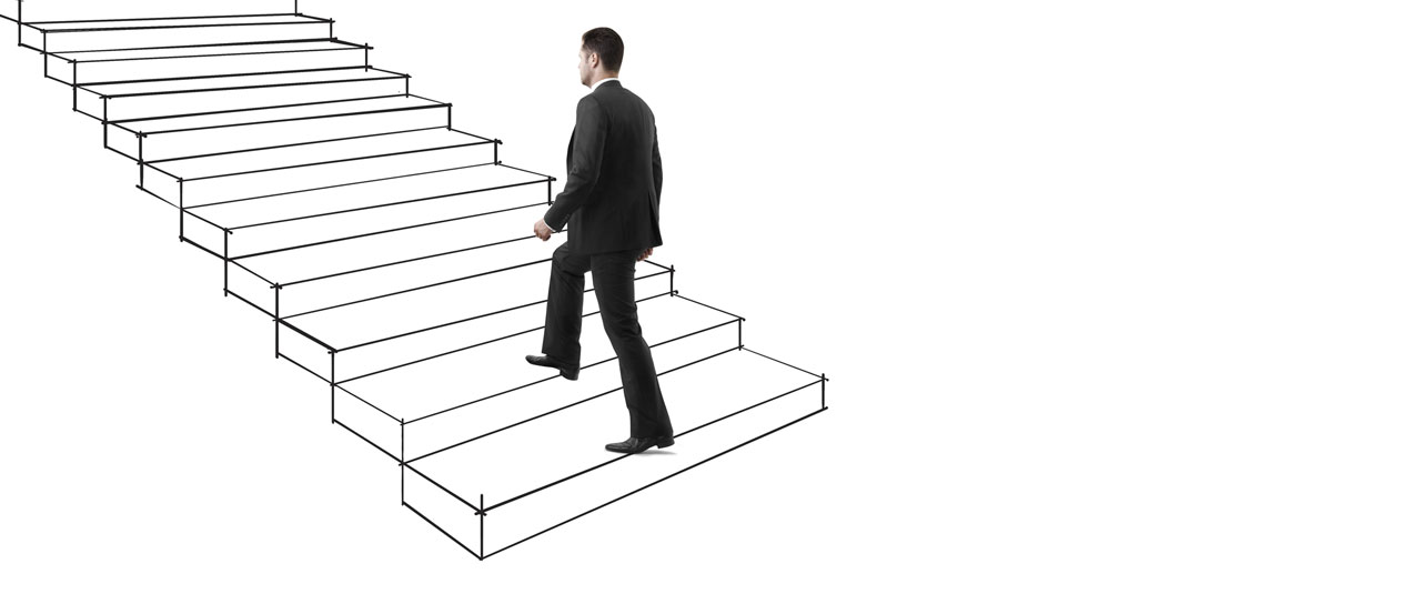 Nehmen Sie die Treppe!